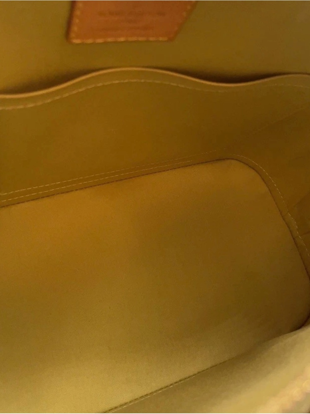 Louis Vuitton Yellow Patent Vernis Alma Satchel - Picture 15 of 16